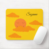 Orange Sun in Golden Sky:  Mousepad (Mit Mouse)