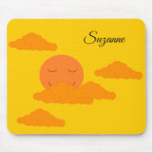 Orange Sun in Golden Sky:  Mousepad (Vorne)