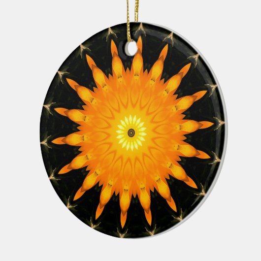 Orange Sun Ornament (Links)