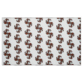 Orange Sunburst Fraktal Stoff (Fat Quarter (45,7 x 55,9 cm))