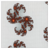 Orange Sunburst Fraktal Stoff (Nahaufnahme)