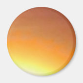 Orange Sunburst Magnet (Vorne)