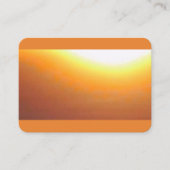 Orange Sunburst Visitenkarte (Vorderseite)