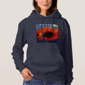 Orange Sunflower Hoodie Sweatshirt oder T - Shirt (Vorderseite)