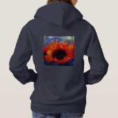 Orange Sunflower Hoodie Sweatshirt oder T - Shirt (Rückseite)