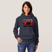Orange Sunflower Hoodie Sweatshirt oder T - Shirt (Vorne ganz)