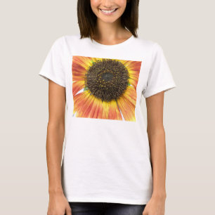Orange Sunflower Ladys T Shirt