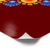 Orange Sunflower Mandala Poster (Ecke)