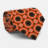Orange Sunflower Neck Tie Krawatte (Gerollt)