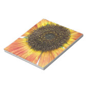 Orange Sunflower Notepad Notizblock (Rotiert)