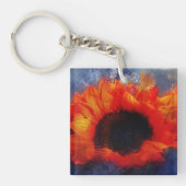 Orange Sunflower Schlüsselanhänger (Vorderseite)