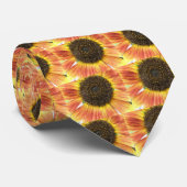 Orange Sunflower Tie Krawatte (Gerollt)