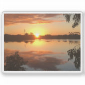 Orange Sunrise Aufkleber (Vorderseite)