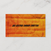 Orange Sunrise in der künftigen Industrie Visitenkarte (Rückseite)