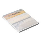 Orange Sunrise Ocean Custom Notepad Notizblock (angewinkelt)