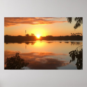 Orange Sunrise Poster