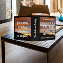 Orange Sunset 3 Generationen Tree Quotes der Famil