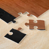 ORANGE SUNSET AUF DEM Rätsel DER FINGER SEEN Puzzle (Seite)