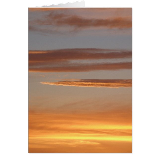 Orange Sunset Card (Vorne)