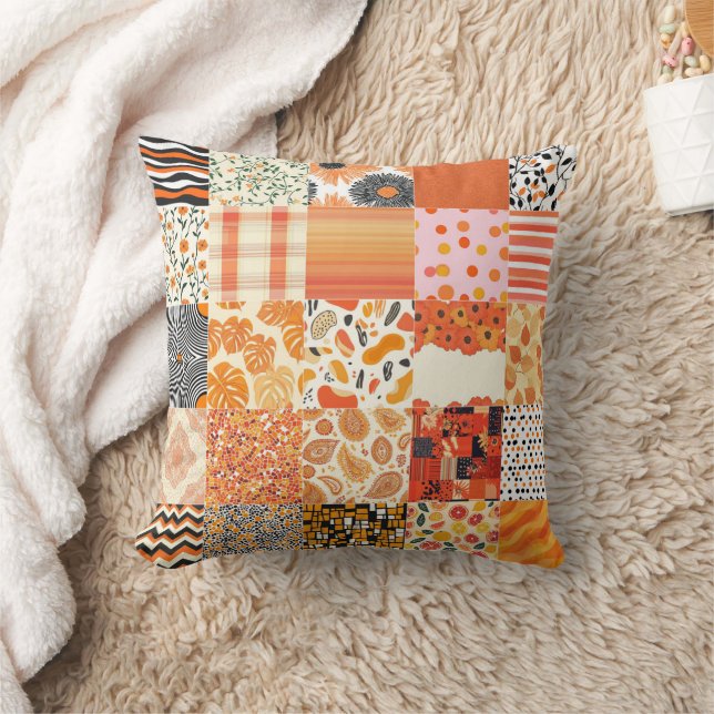Orange Sunset Cheat Quilt Muster 2025 Kissen (Decke)