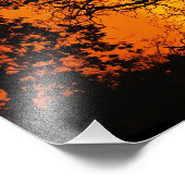 Orange Sunset Fotodruck (Ecke)