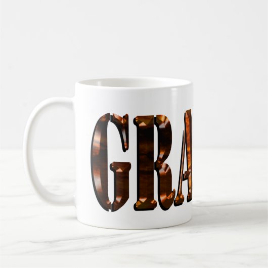 Orange Sunset Graham Name, Kaffeetasse (Links)