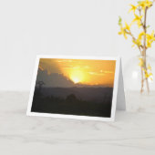 Orange Sunset in Valencia Spanien Karte (Gelbe Blume)