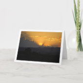 Orange Sunset in Valencia Spanien Karte (Vorderseite)