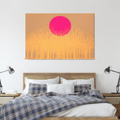 Orange Sunset Leinwanddruck (Insitu (Schlafzimmer))
