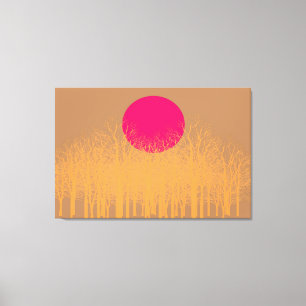 Orange Sunset Leinwanddruck