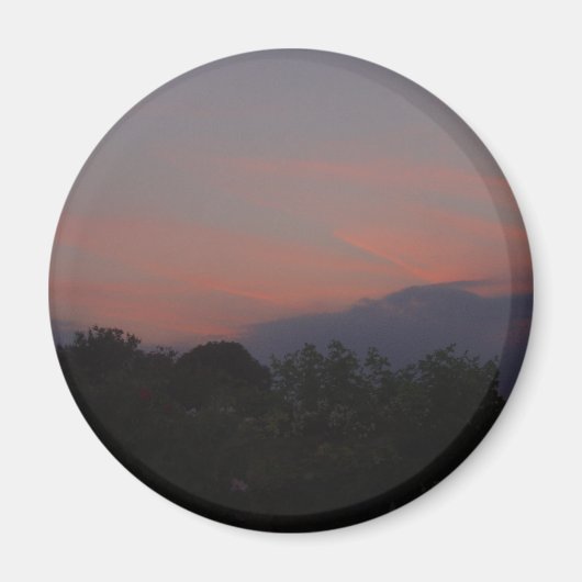 Orange Sunset Magnet (Vorne)