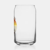 Orange Sunset Mountain Retro Family Wiedersehen Pa Dosenglas (Links)