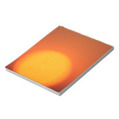 Orange Sunset Notepad Notizblock (Rotiert)