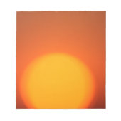 Orange Sunset Notepad Notizblock (Vorderseite)