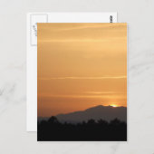 Orange Sunset Postcard Postkarte (Vorne/Hinten)