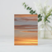 Orange Sunset Postcard Postkarte (Stehend Vorderseite)