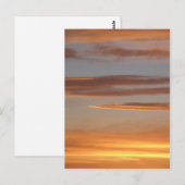 Orange Sunset Postcard Postkarte (Vorne/Hinten)