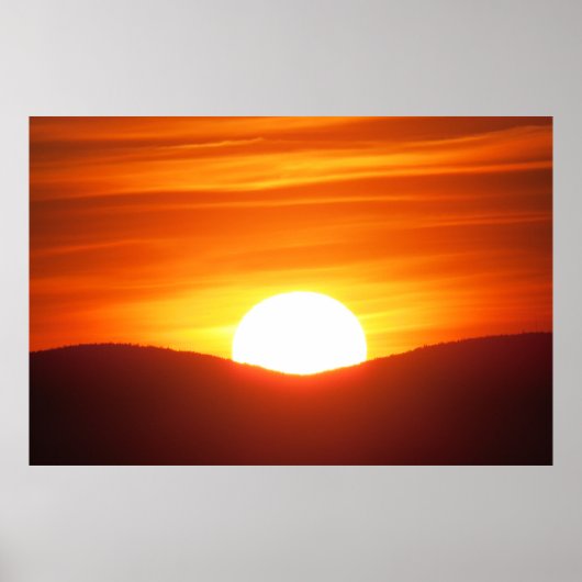 Orange Sunset Poster (Vorne)