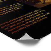 Orange Sunset Poster (Ecke)