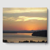 Orange Sunset Retirement Celebration Gästebuch (Rückseite)