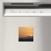 Orange Sunset Scene Magnet (In Situ (Geschirrspüler))