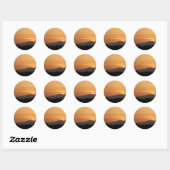 Orange Sunset Stickers (Blatt)