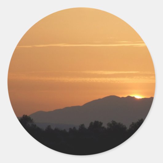 Orange Sunset Stickers (Vorderseite)