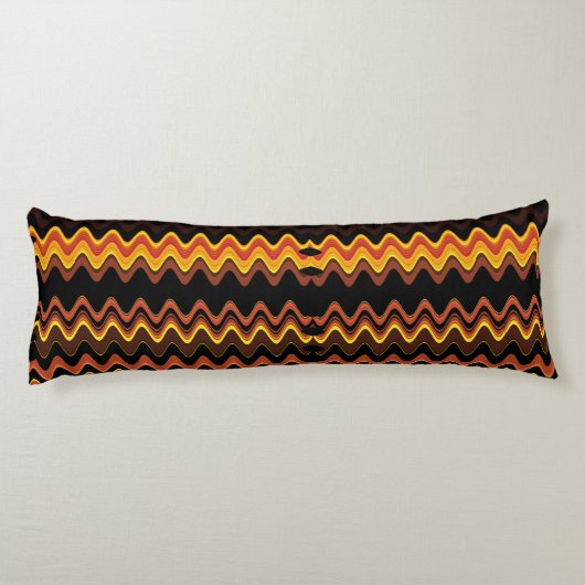 ORANGE SUNSET WAVES SEITENSCHLÄFERKISSEN (Rückseite)