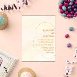 Orange Sunset Wedding Acryleinladungen