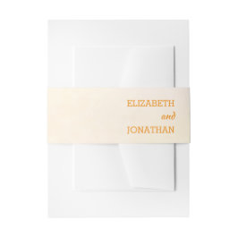 Orange Sunset Wedding Einladungsbanderole