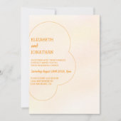 Orange Sunset Wedding Rehearsal Dinner Einladung (Vorderseite)