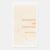 Orange Sunset Wedding Serviette (Vorderseite)