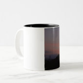 Orange Sunset Zweifarbige Tasse (Vorderseite Links)