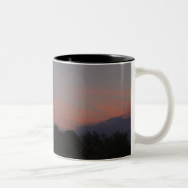 Orange Sunset Zweifarbige Tasse